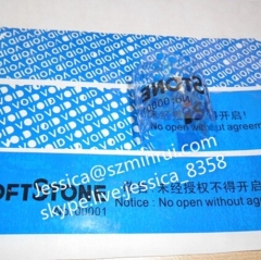 China Supplied Void Residual Message When Opened Warranty Sticker Void If Tampered Printing