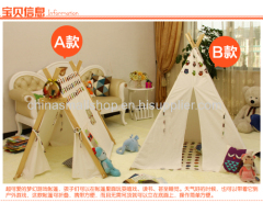 Owl Pocket Cotton wood Teepee Child Indian Tent Play House Children's Wigwam
