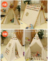 Owl Pocket Cotton wood Teepee Child Indian Tent Play House Children's Wigwam