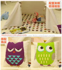 Owl Pocket Cotton wood Teepee Child Indian Tent Play House Children's Wigwam