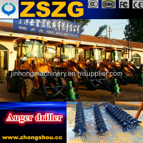wheel loader tractor with earth aguer