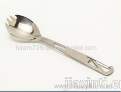 Portable Super light Titanium Spork for camping equipment