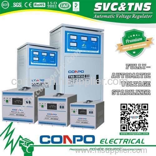 SVC & TNS Series Servo-Type Automatic Voltage Stabilizer/Regulator