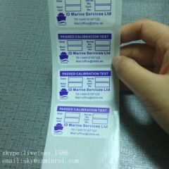 Minrui Nice Price Custom Security Labels Tamper Eggshell Customized Printing Label Sticker