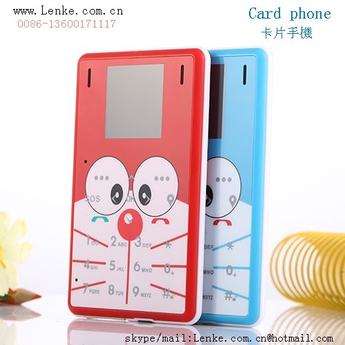 Ultra Thin LKM1M2 Mini phone pocket Low Radiation mobile phone Small card Cell phone cartoon kids