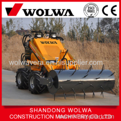 GN380 hydraulic wheeled style dumper mini skid steer loader with various parts