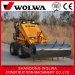 GN380 hydraulic wheeled style dumper mini skid steer loader with various parts