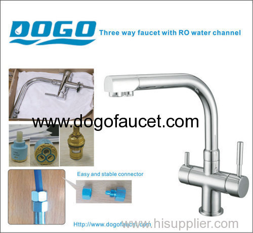 three way kitchen faucet