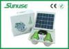 High brightness portable solar powered lighting systems with 9W solar panel and 2 bulbs