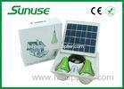 Durable 9W household solar home lighting kit with Iphone 6 solar charger