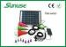 indoor / outdoor 12W home solar lighting system with monocrystalline Solar panel