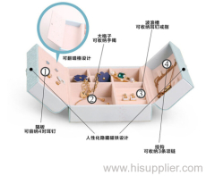 New style High Grade PU leather Creative Collection Box for Jewelry