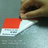 Factory Price Red Rectangle Custom Print Tamper Void Stickers Anti-counterfeit Sticker