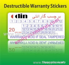 Custom Anti-counterfeit Warranty Void If Seal Broken Stickers