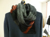 Men's Color Striped Cable Kitting Scarves