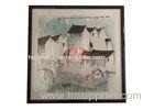 Custom Handmade traditional Chinese ink painting landscape of old village