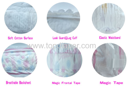 Guangzhou Bling Times disposable Cloth-like baby diaper