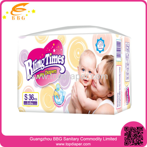 Guangzhou Bling Times disposable Cloth-like baby diaper