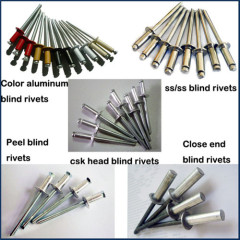 Aluminium steel open type blind rivet