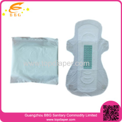 Ultra thin Feminine Sanitary Napkin with Fan Shape
