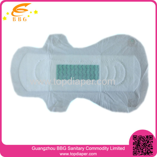 Ultra thin Feminine Sanitary Napkin with Fan Shape