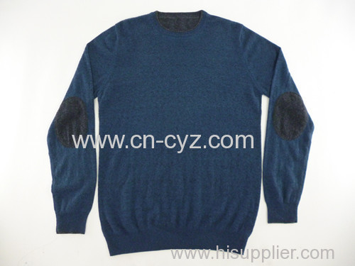 Men's Lambswool and Nylon Crew Neck Jumpers