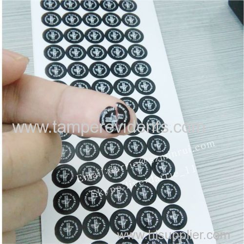 hot sale warranty stickers for free design