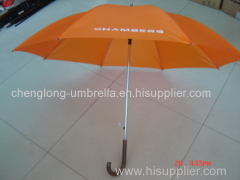 Advertising straight umbrellas with plastic handle