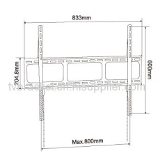 Low Profile Fixed led tv wall mount for 42 to 65 LCD Plasma LED TVs