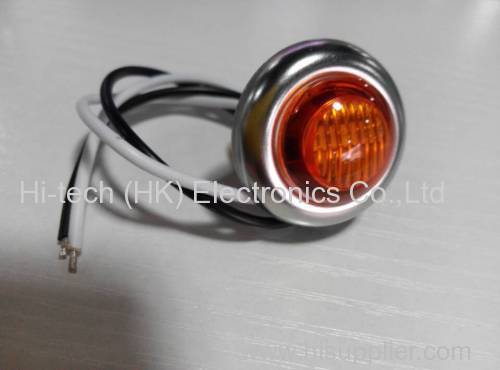 24V Red Clearance Side Marker Indicator Truck Trailer LED Light