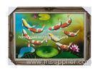 Handmade Modern Adorable fish Abstract Decor Lovely Animal Oil Paintings On Canvas