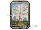 Contemporary Artworks Framed Oil Painting Architecture building Eiffel Tower