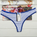 New arrival stripe cotton thong Underpants spandex g-string sexy lady panties women underwear t-back hot lingerie intima