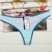 New arrival stripe cotton thong Underpants spandex g-string sexy lady panties women underwear t-back hot lingerie intima