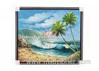 Fashion Knife Landscape Beautiful Coastal Village Scenery Oil Painting for Wall Arts