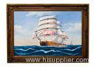 Maritime abstract art seascape sailboat oil painting Art for Living Room