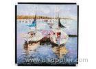 Handmade modern abstract Maritime oil paintings For Family / Office / Apartment