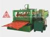 Red / Blue Glazed Tile Roof Panel Roll Forming Machine with Hydraulic Shear