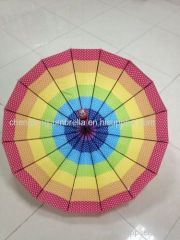 2015 BEAUTIFUL RAINBOW UMBRELLA WITH DOT PRINT