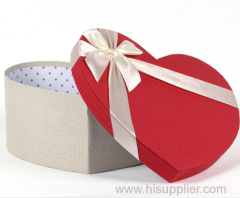 Heart shape Gift Box with fine bowknot for wedding