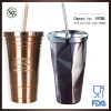 high qulity starbucks stainless steel mug tumbler with straw and custom logo