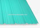 Rigid Form PVC Corrugated Roofing Sheets 0.12 CM Thick Anti Corruption