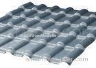 Chemical Resistance Synthetic Resin Roof Tile For Balcony / Plastic Roof Sheeting