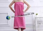 Super Absorbent Comfortable Microfiber Bath Skirt in Women Dress Pink White