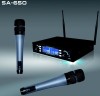 Dual channels wireless microphone system