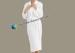White Red Pink 100% Microfiber Cotton Bath Robe for Young Women