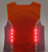 LIGHT UP LED REFLECOR SAFETY VEST NIGHT BIKING RUNNING FLASH VEST