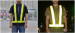 flashing led reflecting safety streak vest