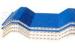 Weather Resistance Coloured Hollow PVC Roof Sheet 8 Feet Long For Wall Panel