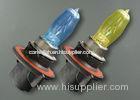 Blue Yellow H13 White Halogen Bulbs For Car 75 Watts 2400 Lumen